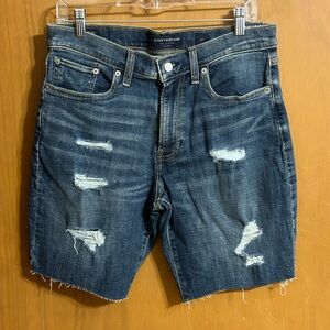 Lucky Brand Athletic Straight Denim Jean Shorts Size 31 NEW with Tags